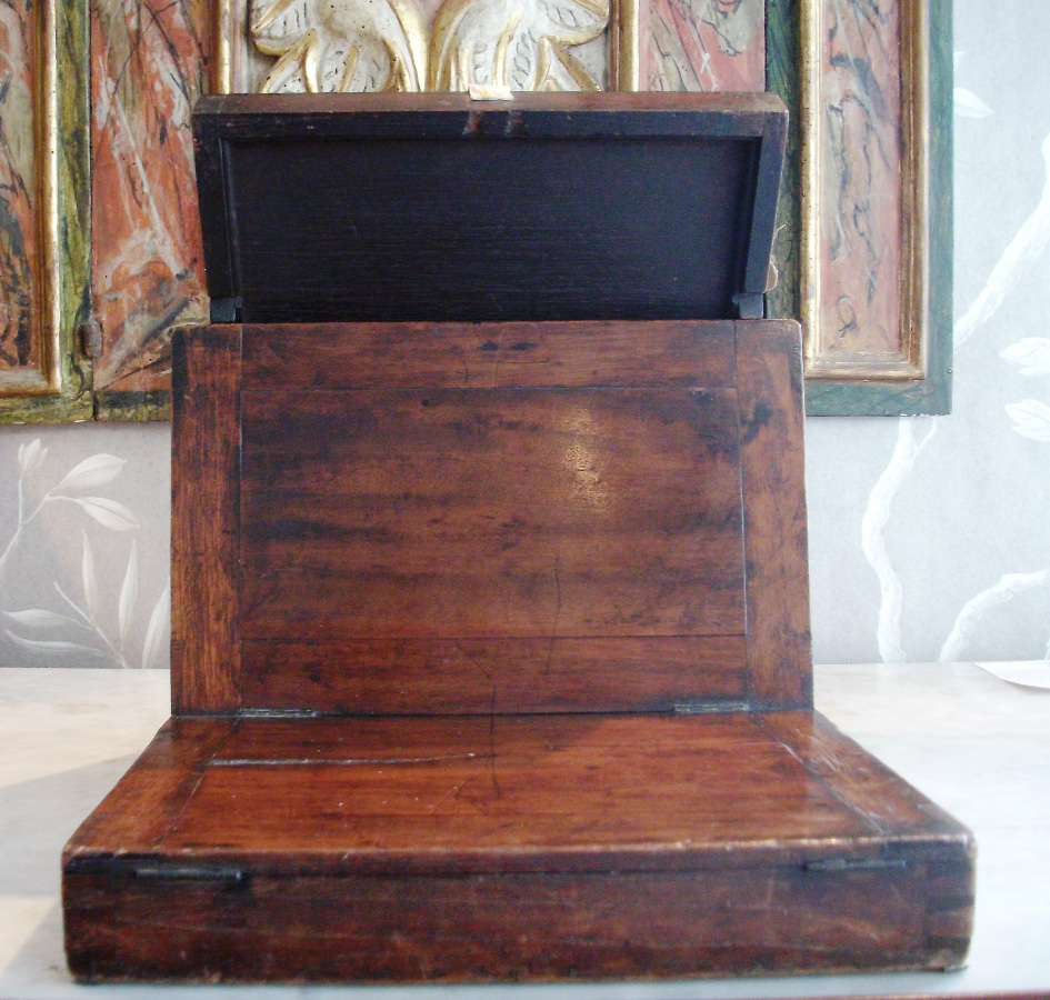 Georgian Mahogany Campaign Box Mirror